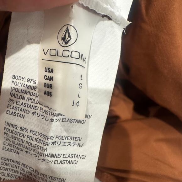 Volcom Women's Simply Scrunch Backless One-Piece Swimsuit Rust Size Large NWOT - Picture 11 of 13